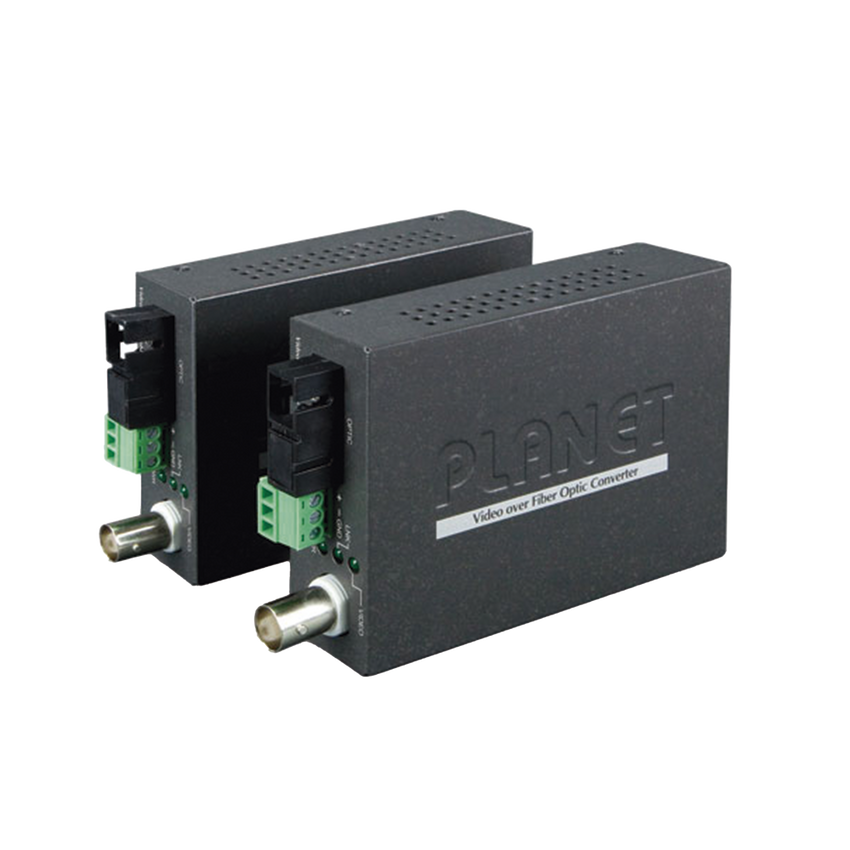 Kit Convertidor de Medios de Video Sobre Fibra Gigabit WDM-SC, Monomodo a 20 km, Tipo de Video AHD/TVI/CVI/CVBS