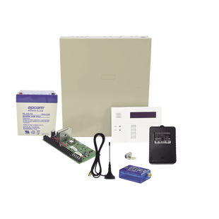 (1 Año datos ILIMITADO INCLUIDO)  Kit Vista48LA con comunicador MINI012G, Teclado, Gabinete y Transformador