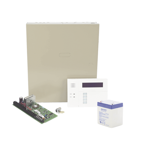 Kit de Panel de Alarma VISTA48LA con Gabinete, Teclado programador y Batería