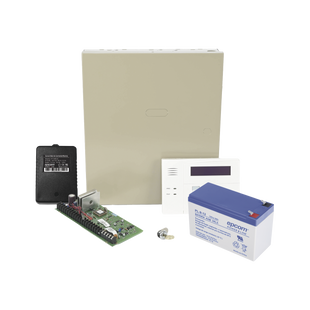 Kit de Panel de Alarma VISTA48LA con  Batería de 9Ah, Transformador y Gabinete