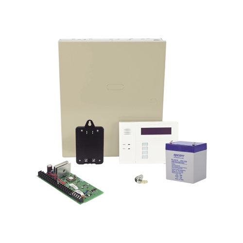 Kit de Panel de Alarma VISTA48LA con Gabinete Batería y Transformador