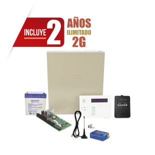 (2 Años datos ILIMITADO INCLUIDO)  Kit Vista48LA con comunicador MINI012G, Teclado, Gabinete, Bateria y Transformador