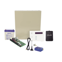 (1 Año datos ILIMITADO INCLUIDO)  Kit Vista48LA con comunicador MINI012G, Teclado, Gabinete, Bateria y Transformador