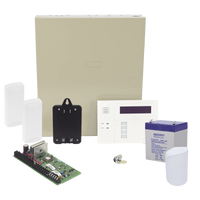 Panel de Alarma VISTA48LA Teclado Alfanumérico con Receptor Inalámbrico, Batería, Transformador, Sensor de Movimiento y 2 Contactos Magnéticos Inalámbricos SFire