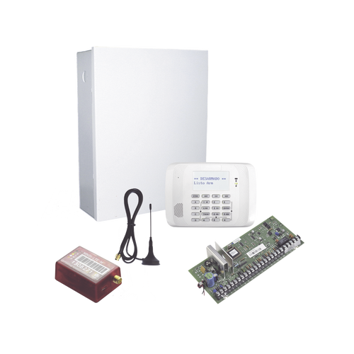 KIT de Panel de Alarma Hibrido/Teclado 6162RF Y Comunicador MN01LTEM - 2 años de servicio incluidos