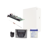 Panel de Alarma VISTA48LA con Teclado Alfanumérico 6460S, Batería y Transformador