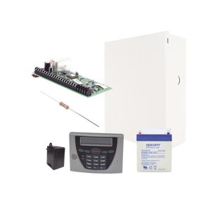 Panel de Alarma VISTA48LA con Teclado Alfanumérico 6460S, Batería y Transformador