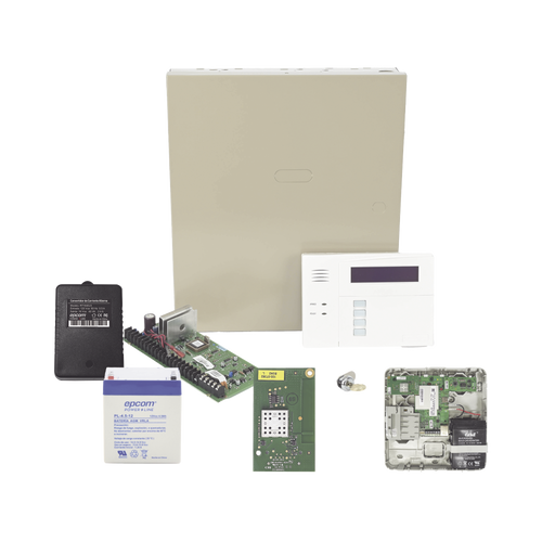 Panel de Alarma VISTA48LA con Comunicador Dual LTEMPA, tarjeta WiFi, Batería y Transformador