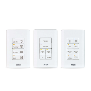 Sistema de control ATEN | Teclado de 8 botones (EE. UU., 1GANG) | BLANCO |