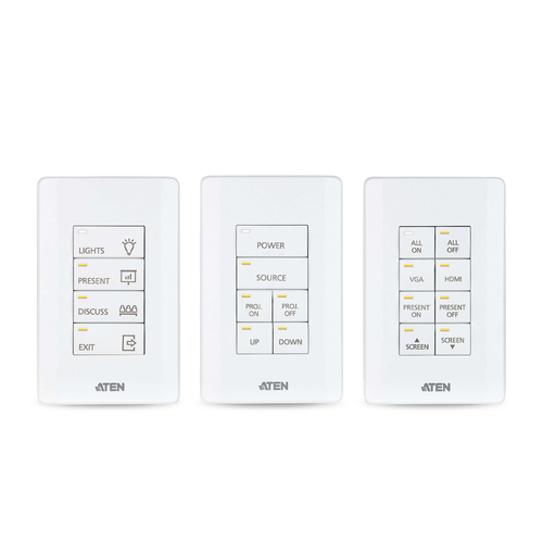 Sistema de control ATEN | Teclado de 8 botones (EE. UU., 1GANG) | BLANCO |