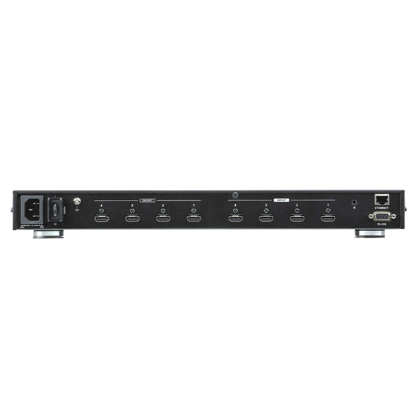 Switch Matricial | 4x4 | True 4K |  4096x2160 / 384 x2160 a 60 Hz  | HDR 4:4:4 | HDCP 2.2 | Diferentes Métodos de Control | EDID Expert™