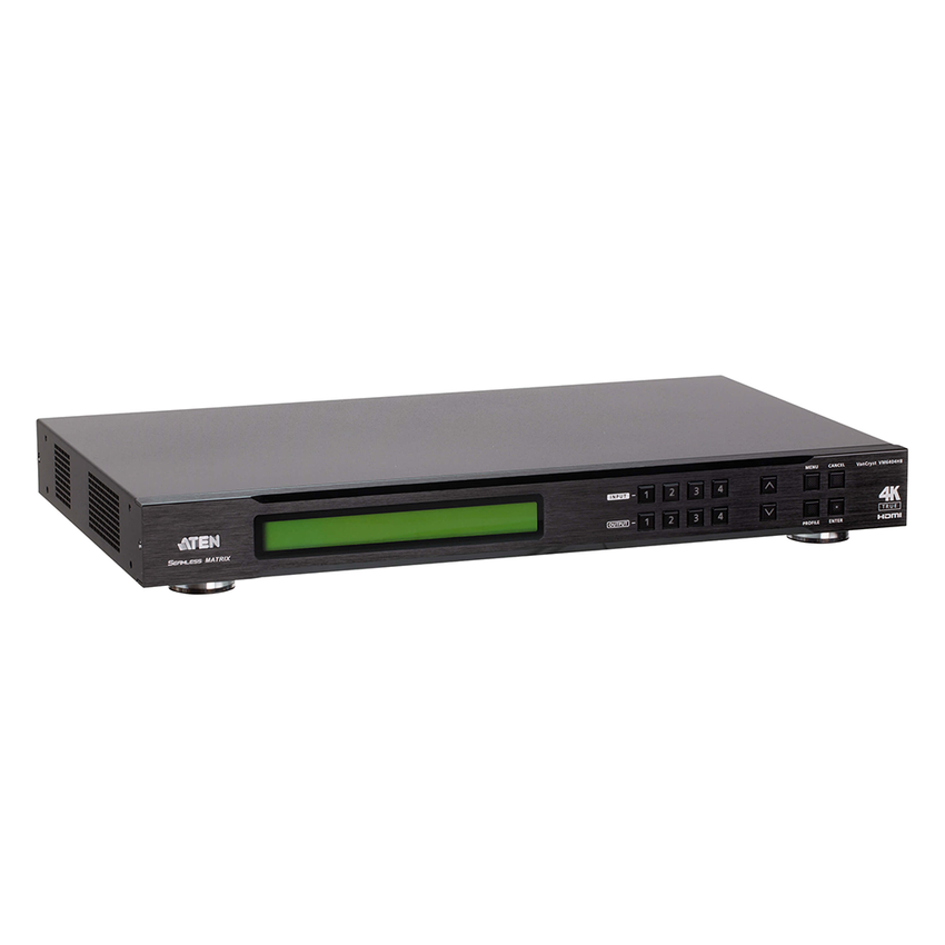 SWITCH DE MATRIZ HDIM | 4K | 4X4 | CON ESCALADOR | COMPATIBLE CON VIEOWALL