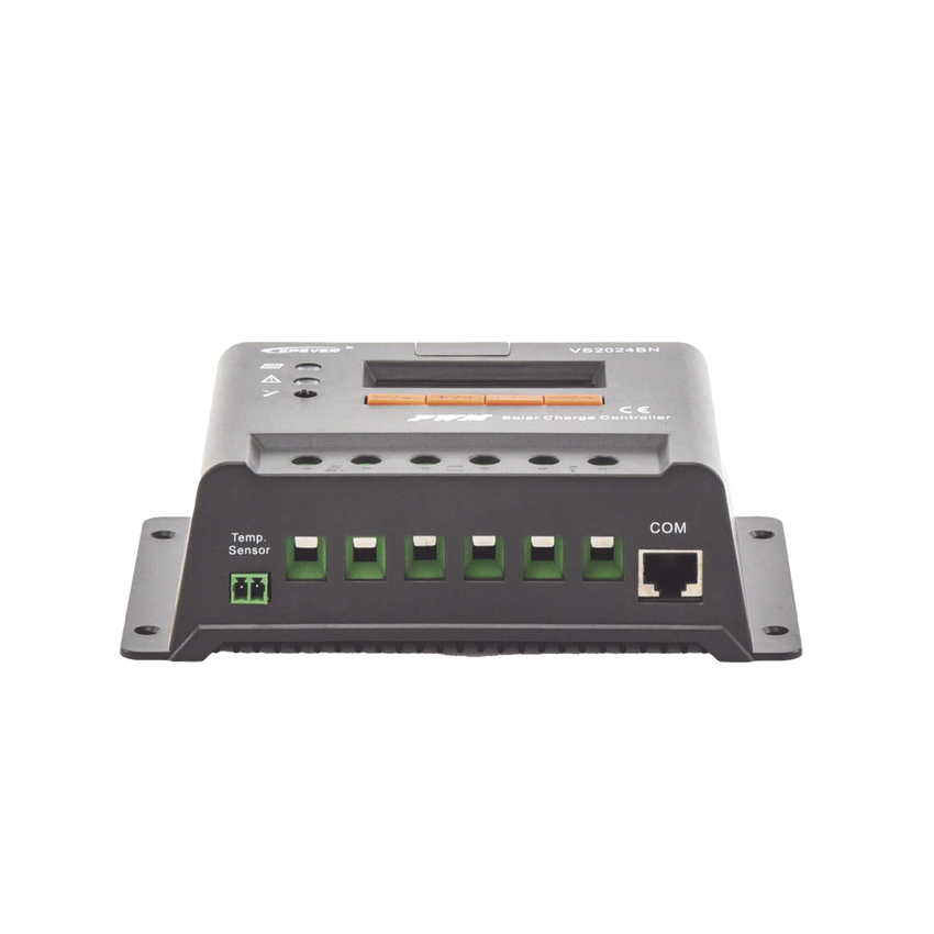 Controlador Solar de Carga y Descarga PWM 12/24V 20A con Display, Parámetros Configurables