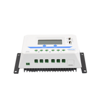 Controlador Solar de Carga PWM 12/24/36/48 V 30 A, Salida USB, con Display