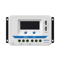 Controlador Solar de Carga PWM 12/24/36/48 V 30 A, Salida USB, con Display