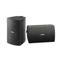 Altavoz de Montaje en Pared | 2 vias | Woofer 4" | Tweeter 1" | IPX3 | 8 ohms | 70/100V | Color Negro | Par
