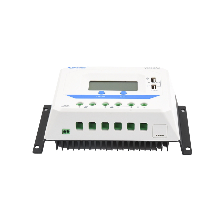 Controlador Solar de Carga PWM 12/24/36/48 V 45 A, Salida USB, con Display