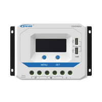 Controlador Solar de Carga PWM 12/24/36/48 V 45 A, Salida USB, con Display