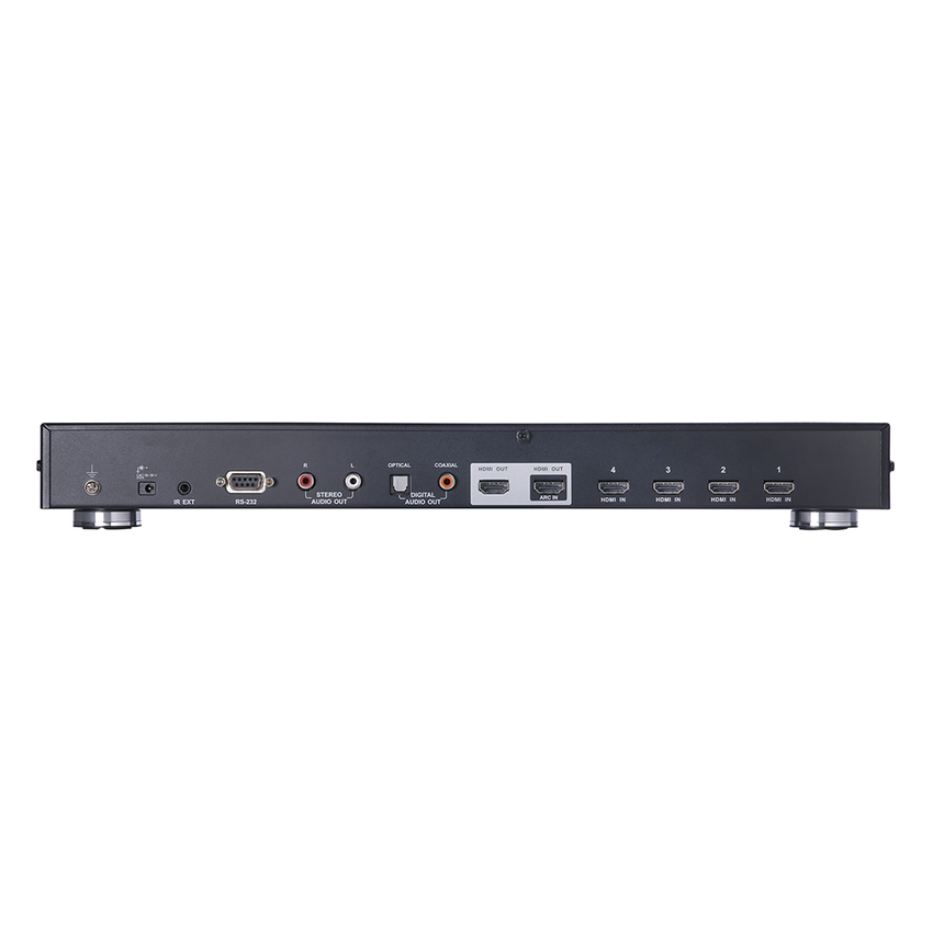 Switch HDMI de 4 puertos con salida dual