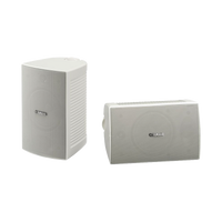 Altavoz de Montaje en Pared, 2 vias, Woofer 4 in, Tweeter 1 in, IPX3, 8 ohms, 70/100V, Color Blanco, Par