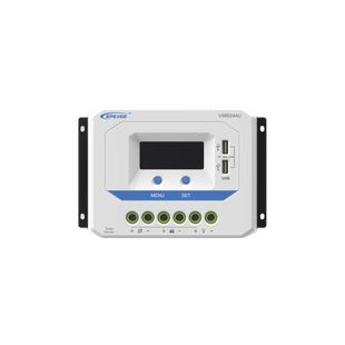 Controlador Solar de Carga PWM 12/24V 60 A, Salida USB, con Display