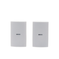 Altavoz de Montaje en Pared | 2 vias, Woofer 6.5 in, Tweeter 1 in | IPX3, 8 ohms, 70/100V | Color Blanco | Par