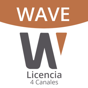 Licencia de 4 Canal de Wisenet Wave Profesional