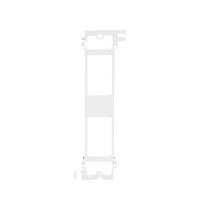 Montaje de Pared para Panel de Parcheo de 12 Puertos, Color Blanco