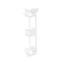 Montaje de Pared para Panel de Parcheo de 12 Puertos, Color Blanco