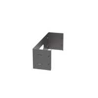 Rack Abierto de Instalación en Pared con Bisagras, Profundidad de 159 mm, 19 in de Ancho, 4 UR, Color Negro