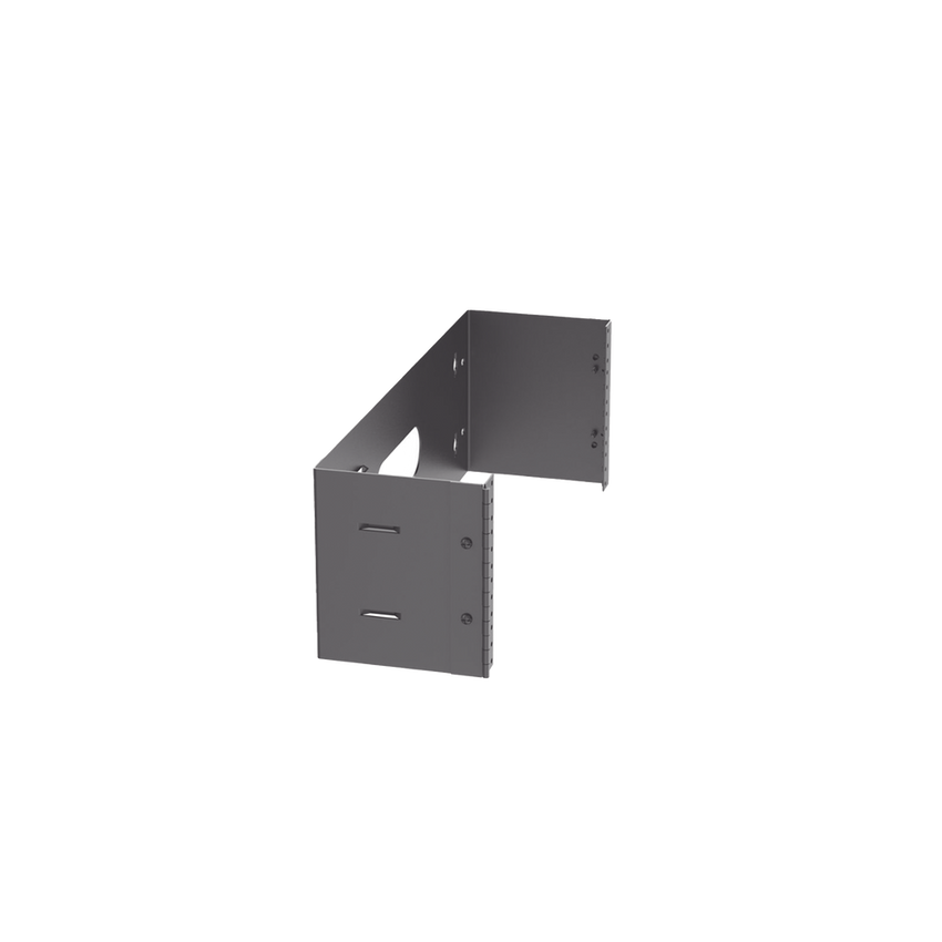 Rack Abierto de Instalación en Pared con Bisagras, Profundidad de 159 mm, 19 in de Ancho, 4 UR, Color Negro