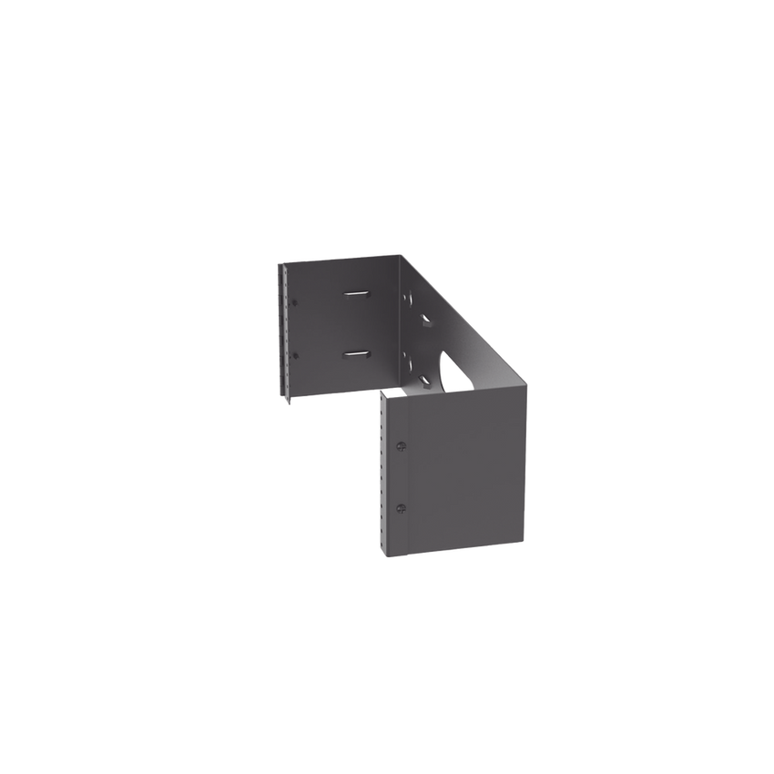 Rack Abierto de Instalación en Pared con Bisagras, Profundidad de 159 mm, 19 in de Ancho, 4 UR, Color Negro