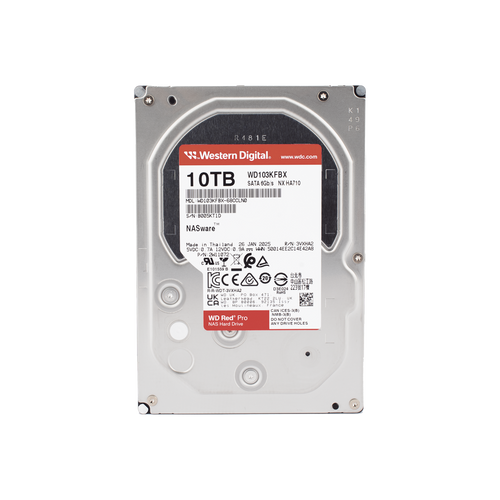Disco Duro Red Pro de 10TB / 7200 RPM / Optimizado para NAS / Uso 24-7 / 5 Años de Garantia