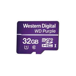 Memoria microSD de 32GB PURPLE, Especializada Para Videovigilancia, 10 VECES MAYOR DURACIÓN, 3 AÑOS DE GARANTIA