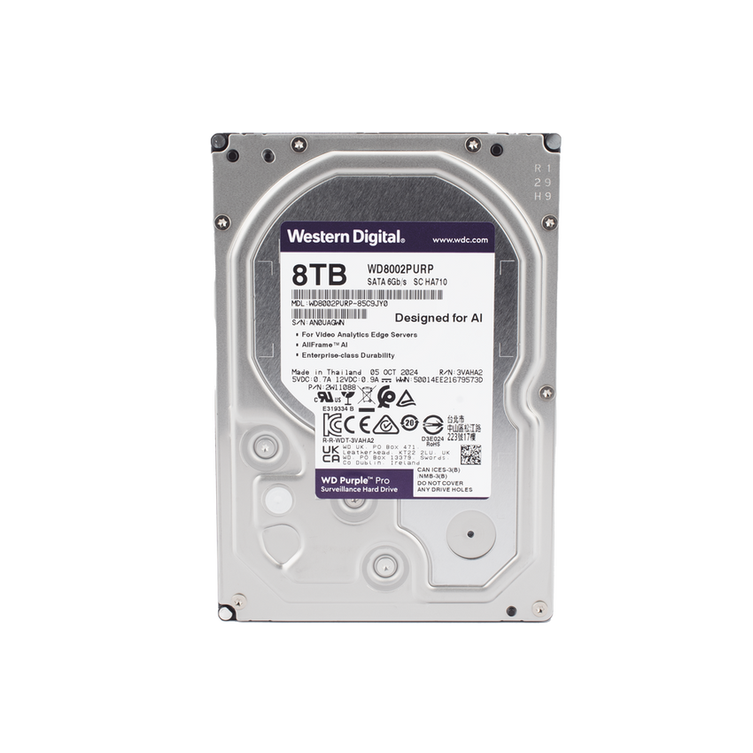 Disco duro WD de 8TB / 7200RPM / Optimizado para soluciones de video inteligente
