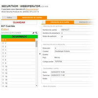 Licencia, Modulo acceso Web local o remota  para operadores del Software de Monitoreo Securithor v 2.0