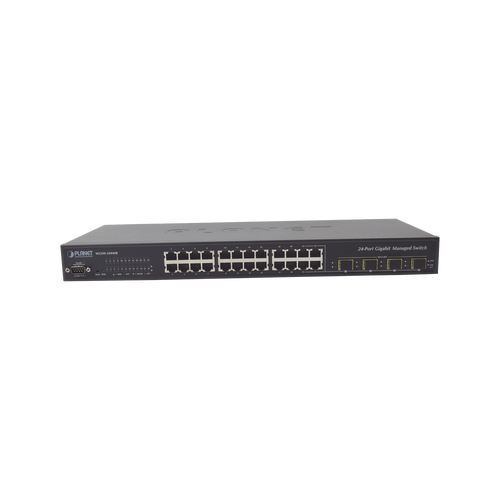 Switch Administrable L2+ 24 puertos 10/100/1000 Mbps, 4 Puertos Combo SFP