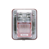 Sirena Estrobo, Para Intemperie, Montaje en Muro, Color Rojo (0500-05860)