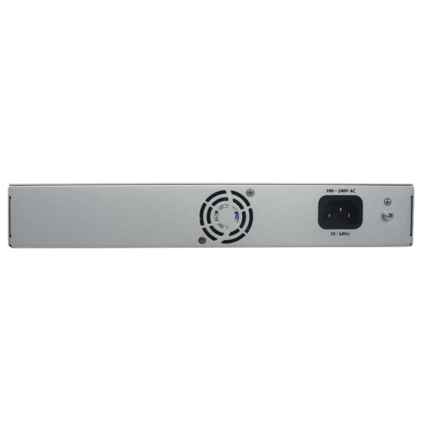 Switch PoE / Administración en la nube / Con 4 puertos 10/100 Mbsp PoE af/at / 2 Puertos Uplink 10/100 MBPS /  Presupuesto 60 W / PoE hasta 250 metros / Soporta protocolo ONVIF