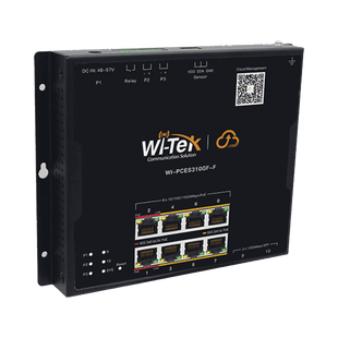 Switch L2 PoE Industrial / Administración Cloud Gratuita / 8 Puertos PoE af/at/bt 10/100/1000 Mbps / 2 Puertos SFP Gigabit / Máx Presupuesto PoE 145 W / Montaje Magnético - Riel DIN.