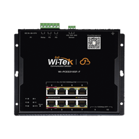Switch L2 PoE Industrial / Administración Cloud Gratuita / 8 Puertos PoE af/at/bt 10/100/1000 Mbps / 2 Puertos SFP Gigabit / Máx Presupuesto PoE 145 W / Montaje Magnético - Riel DIN.