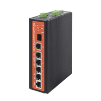 Switch industrial de 4 puertos Gigabit PoE (pasivo 24V / 802.3af/at/bt)