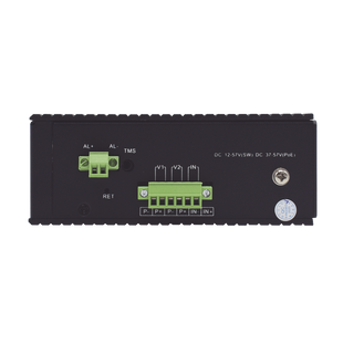 Switch Industrial administrable PoE, puerto 1-2 PoE 24/48. puertos 3-8 puertos 802.3 af/at/bt, hasta 60 W