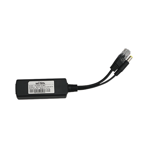 Splitter PoE IN 802.3 af/at / Se Puede Energizar Hasta con 30W / Salida de 12 Vcc 1A (12W) / Instalación es Escritorio (superficie plana) / Idea para cámas IP SIN PoE (CCTV)