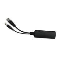 Splitter PoE IN 802.3 af/at / Se Puede Energizar Hasta con 30W / Salida de 12 Vcc 1A (12W) / Instalación es Escritorio (superficie plana) / Idea para cámas IP SIN PoE (CCTV)