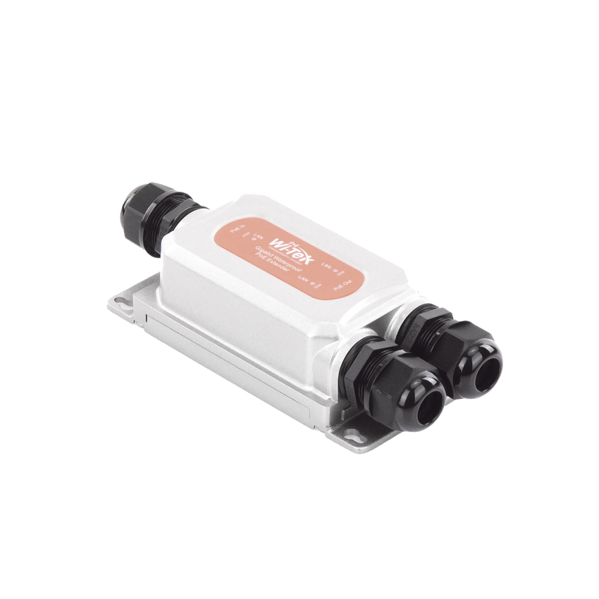 Extensor PoE para exterior / Entrada PoE de 60W y 2 salidas PoE de 30W / Protección IP68 / Ideal Para Aplicaciones de CCTV