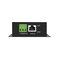 Convertidor PoE Industrial / Entrada PoE 802.3 af/at / Salida PoE pasivo 24V / Conexión plug and play / Alcance de hasta 100 metros / Ideales para Enlaces Inalámbricos