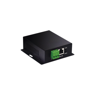 Convertidor PoE Industrial / Entrada PoE 802.3 af/at / Salida PoE pasivo 24V / Conexión plug and play / Alcance de hasta 100 metros / Ideales para Enlaces Inalámbricos