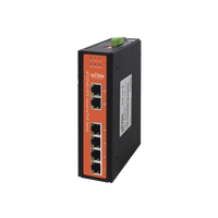 Switch industrial 4 puertos Fast Ethernetcon POE 802.3af/at + 2 puertos UPLINK gigabit