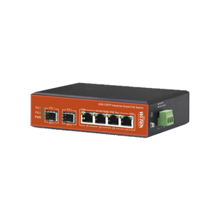 Switch Industrial PoE++ y pasivo de 24V, no administrable con 6 puertos Gigabit + 2 SFP combo